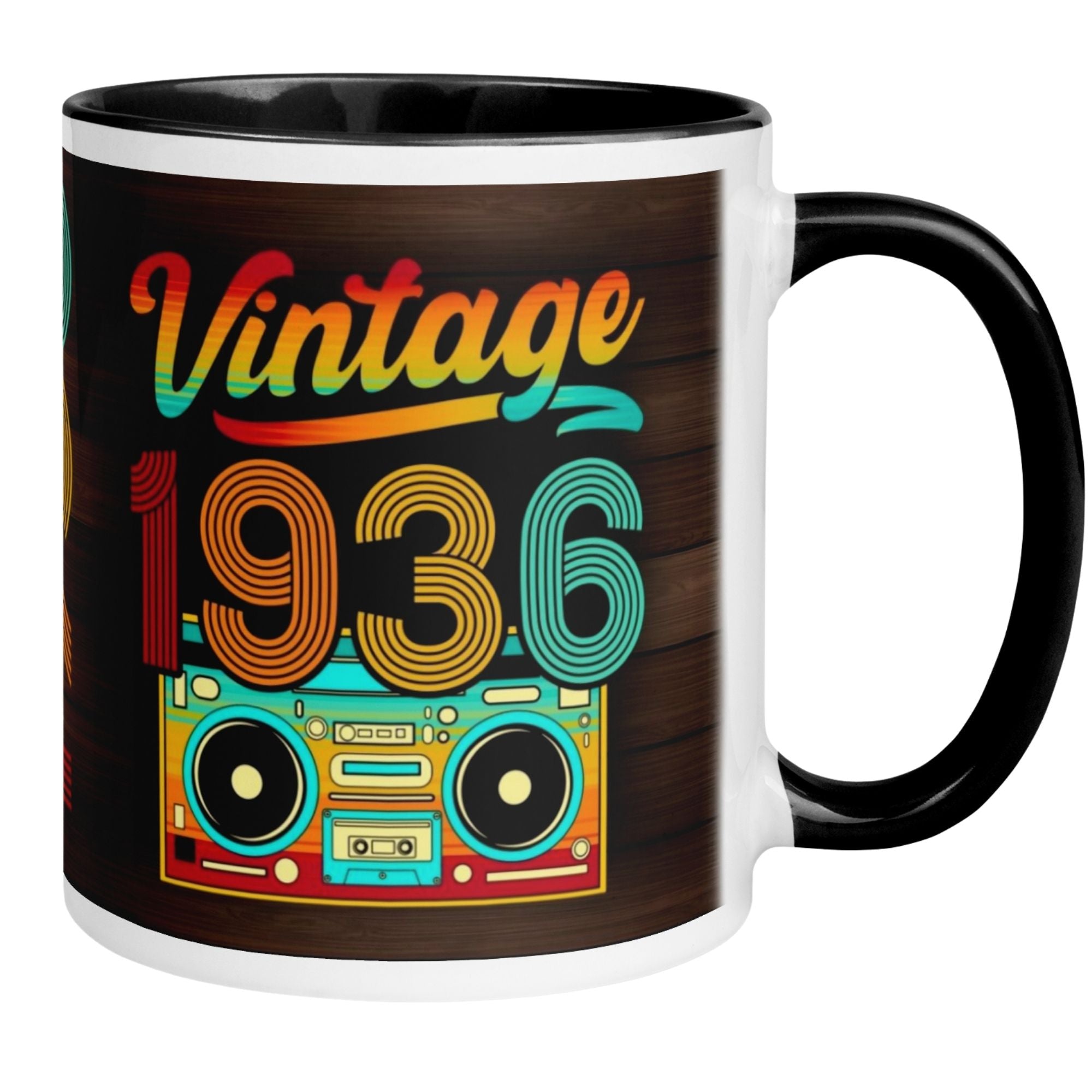 Momentals® Tasse 89. Geburtstag | Retro & Zahl | Vintage 1936
