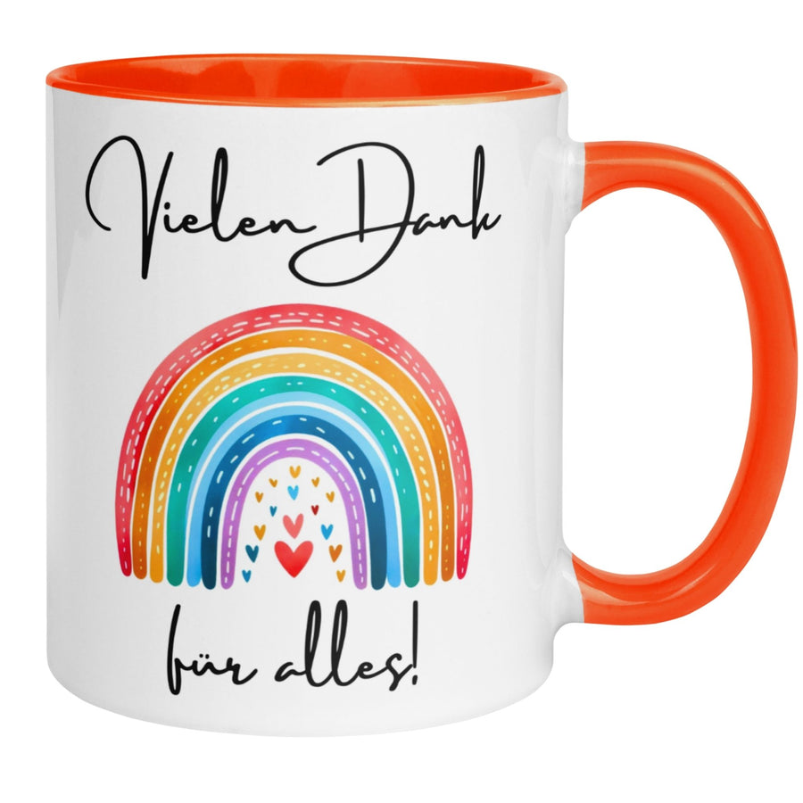 Tasse Dankeschön | Herz & Spruch | Vielen Dank für alles