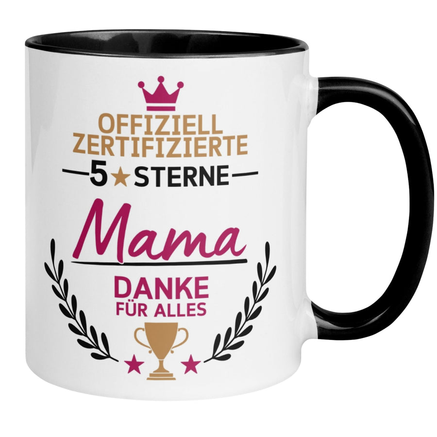 Mama Tasse | Offiziell zertifizierte 5 Sterne Mama – Danke für alles