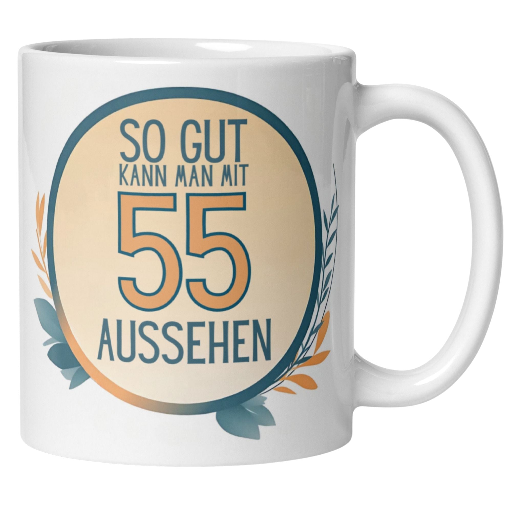 Momentals® Tasse 55. Geburtstag | Humorvoll & Spruch | So gut kann man mit 55 Aussehen • Momentals