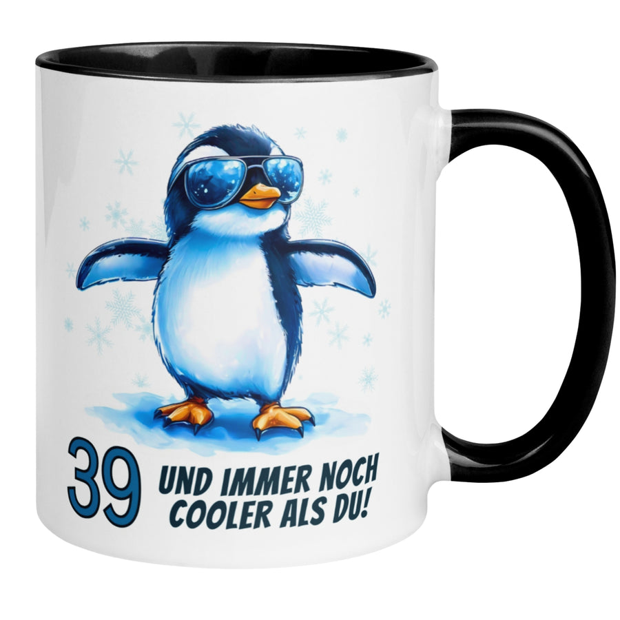 Tasse 39. Geburtstag | Pinguin & Spruch | 39 und immer noch cooler als du