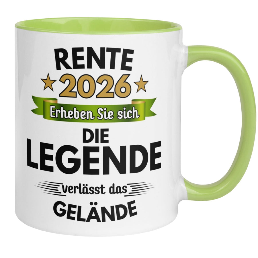 Tasse Rente | Pension & Renteneintritt | Rente 2026 - Die Legende verlässt das Gelände