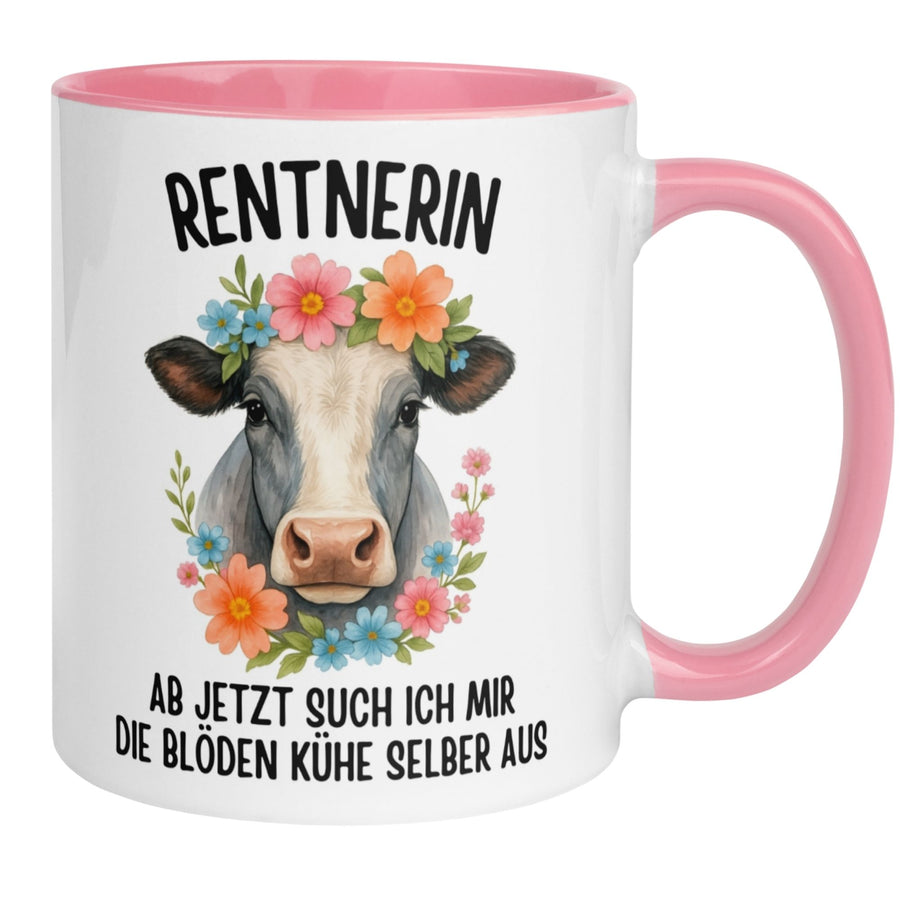 Rentnerin Tasse | Ab jetzt such ich mir die blöden Kühe selber aus