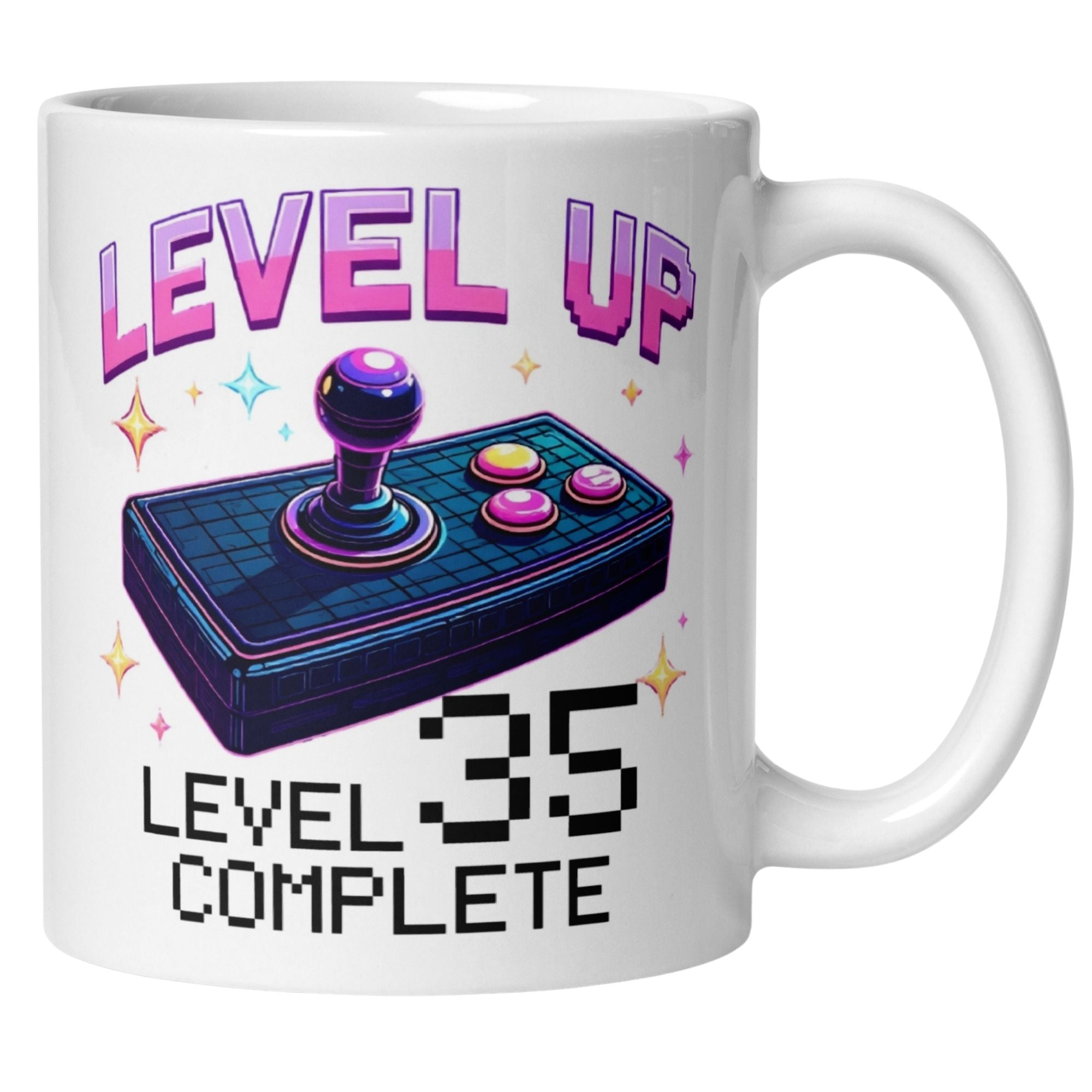 Momentals® Tasse 35. Geburtstag | Gamer & Spruch | Level UP - Level 35 Completed