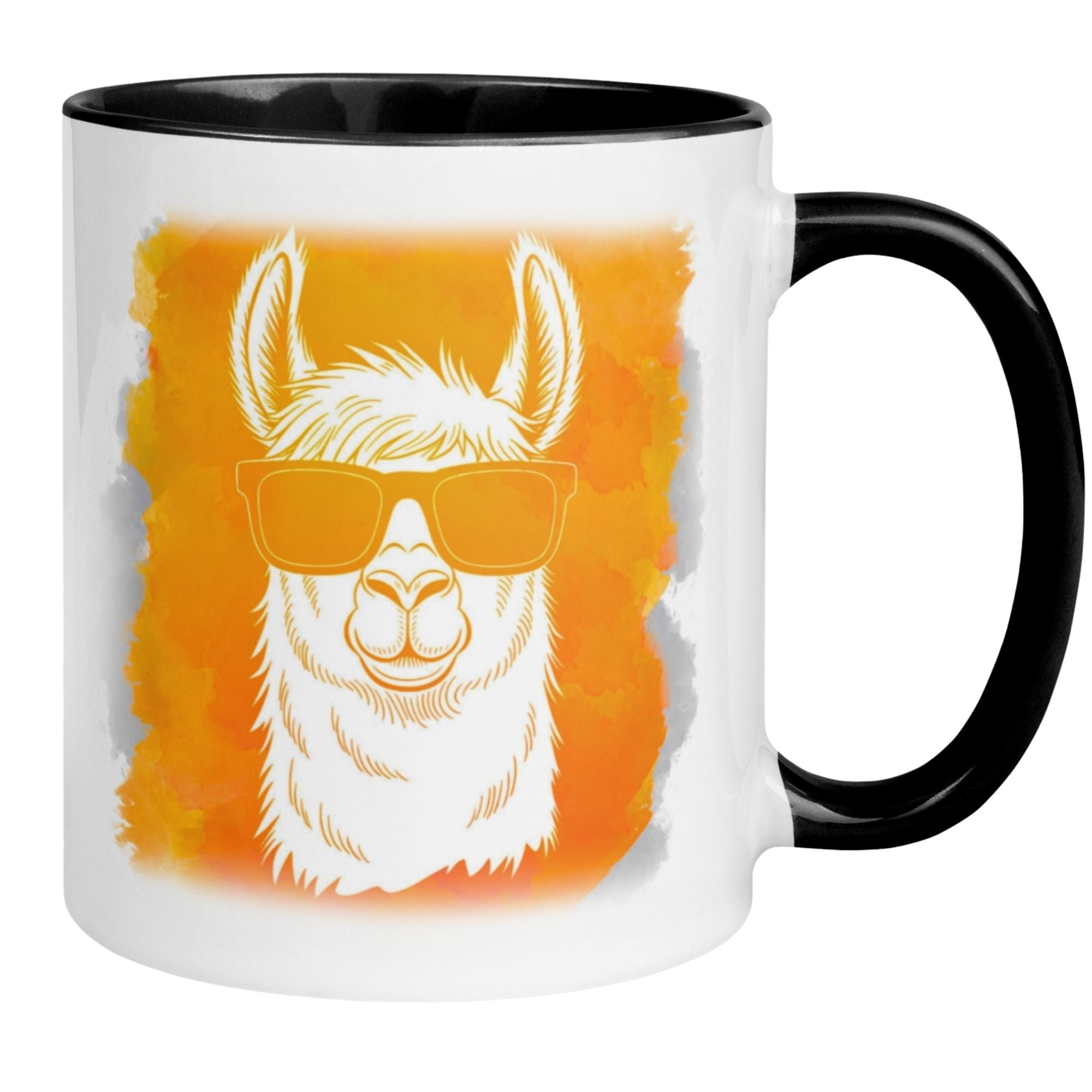Momentals® Tasse | Lama & Aquarell | Coole Sonnenbrillen-Vibes