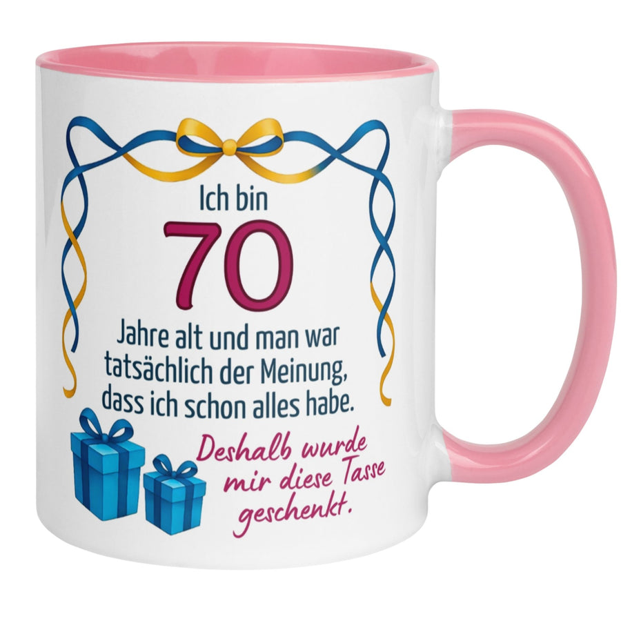 Tasse 70. Geburtstag | Humorvoll & Spruch | Man war der Meinung ich hab schon alles