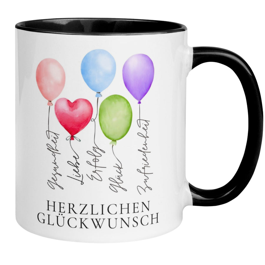 Geburtstag Tasse | Herzlichen Glückwunsch – Gesundheit Liebe Erfolg Glück Zufriedenheit