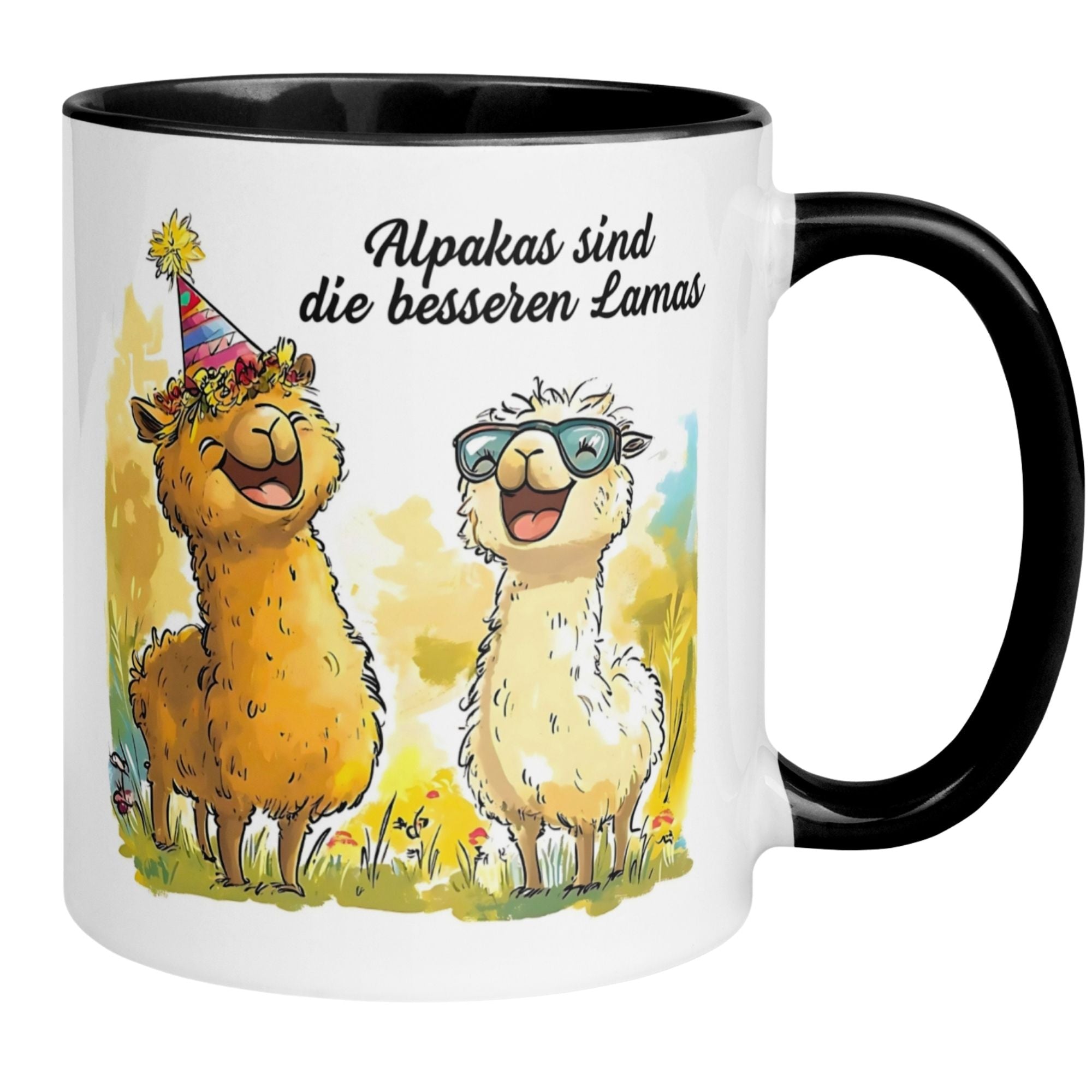 Momentals® Tasse | Alpaka & Spruch | Alpakas sind die besseren Lamas