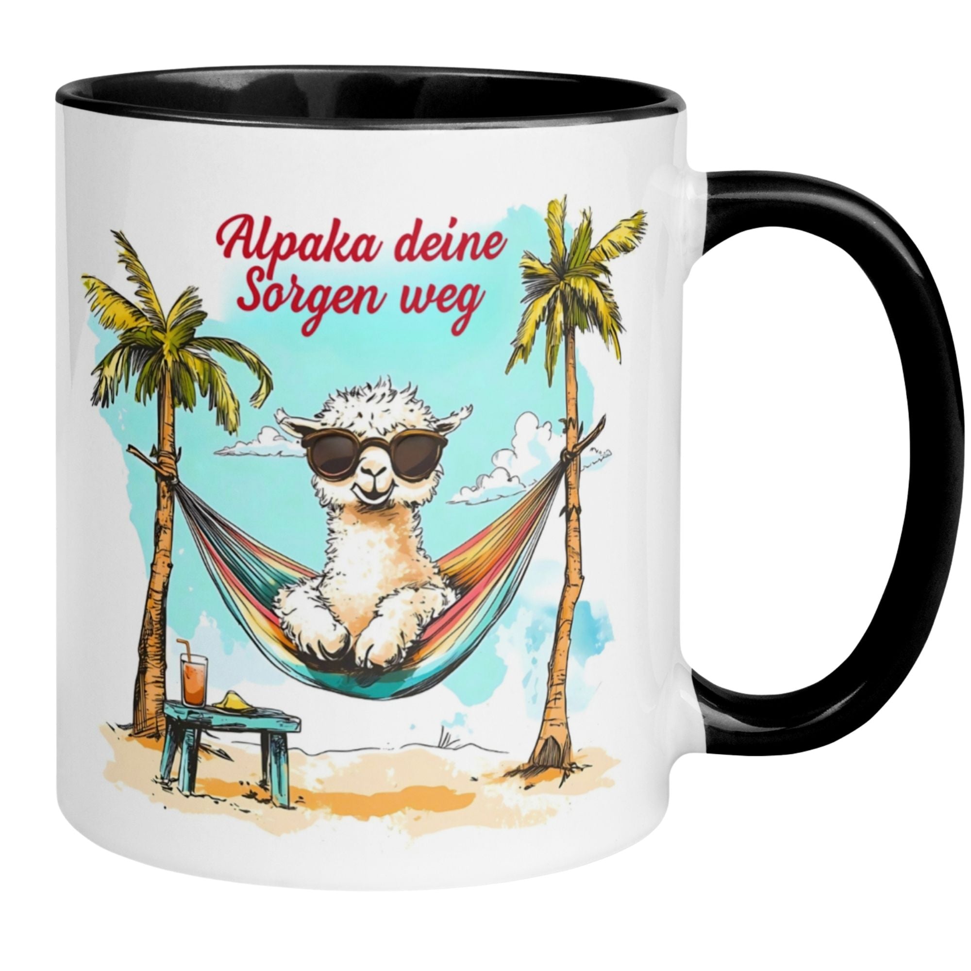 Momentals® Tasse | Alpaka & Spruch | Alpaka deine Sorgen weg
