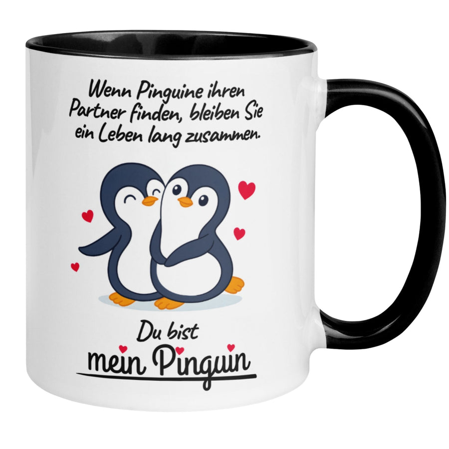Tasse Liebe | Pinguin & Spruch | Wenn Pinguine ihren Partner finden bleiben Sie ein Leben lang zusammen