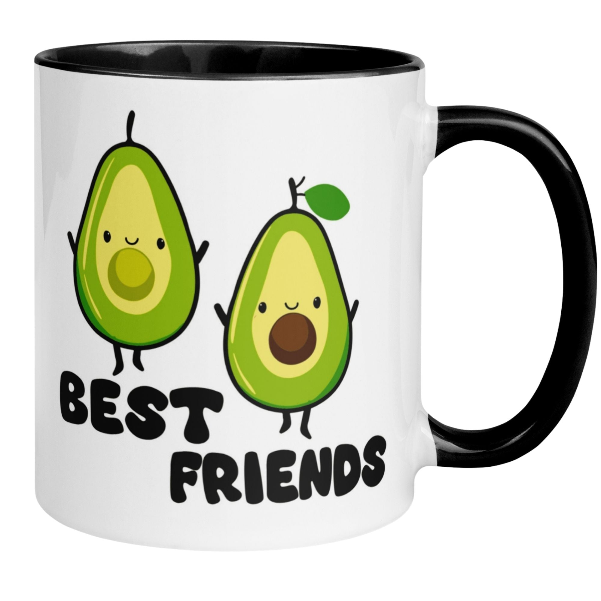 Momentals® Tasse mit Avocado-Design für beste Freunde, humorvoll und liebevoll gestaltet.
