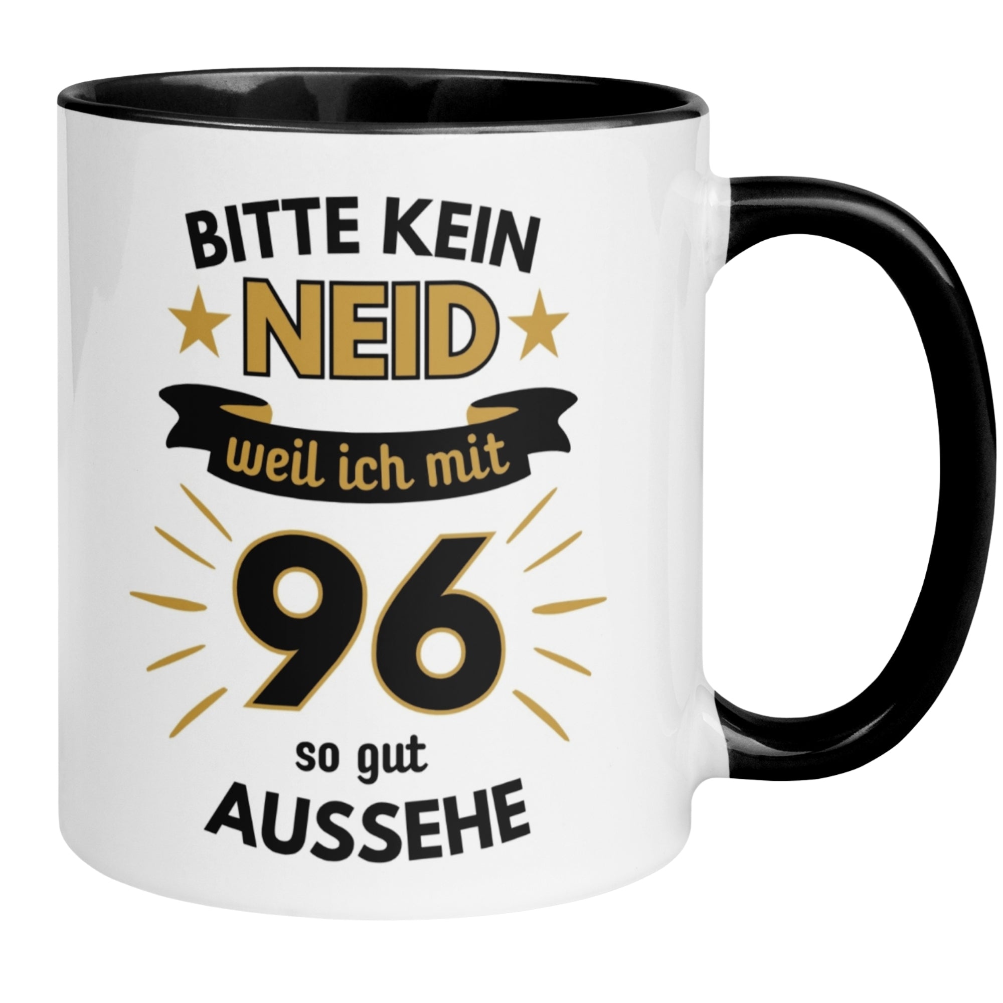 Tasse 96. Geburtstag | Humorvoll & Spruch | Bitte kein Neid – weil ich mit 96 so gut aussehe