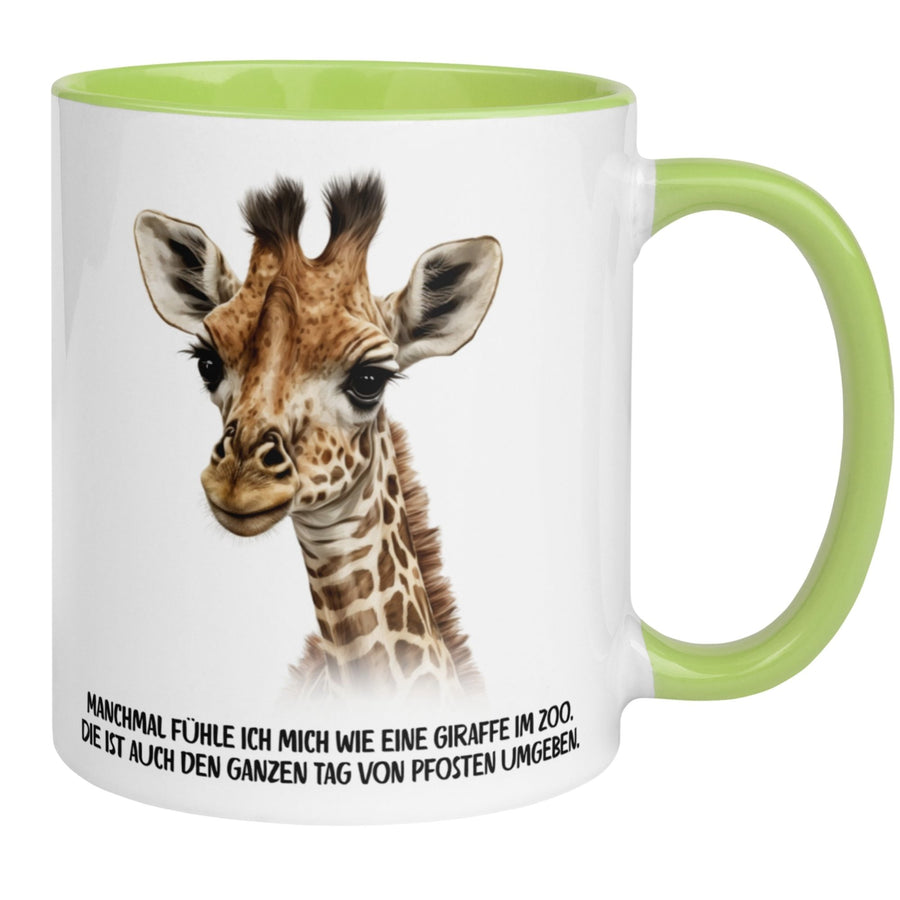 Giraffe Tasse | Manchmal fühle ich mich wie eine Giraffe im Zoo