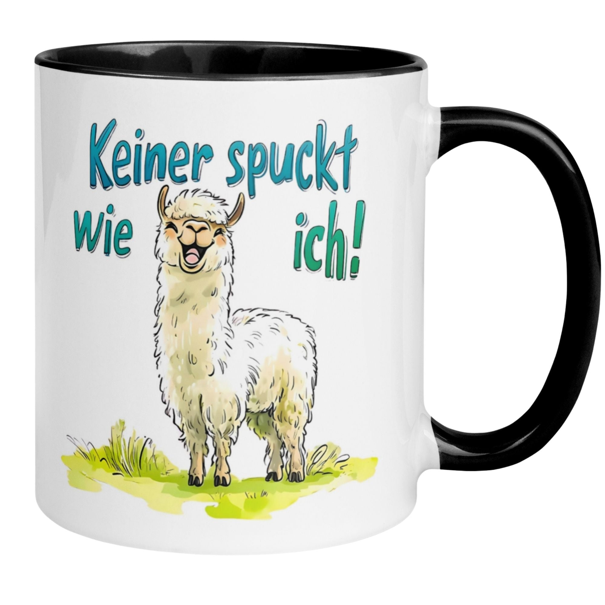 Momentals® Tasse | Alpaka & Spruch | Keiner spuckt wie ich