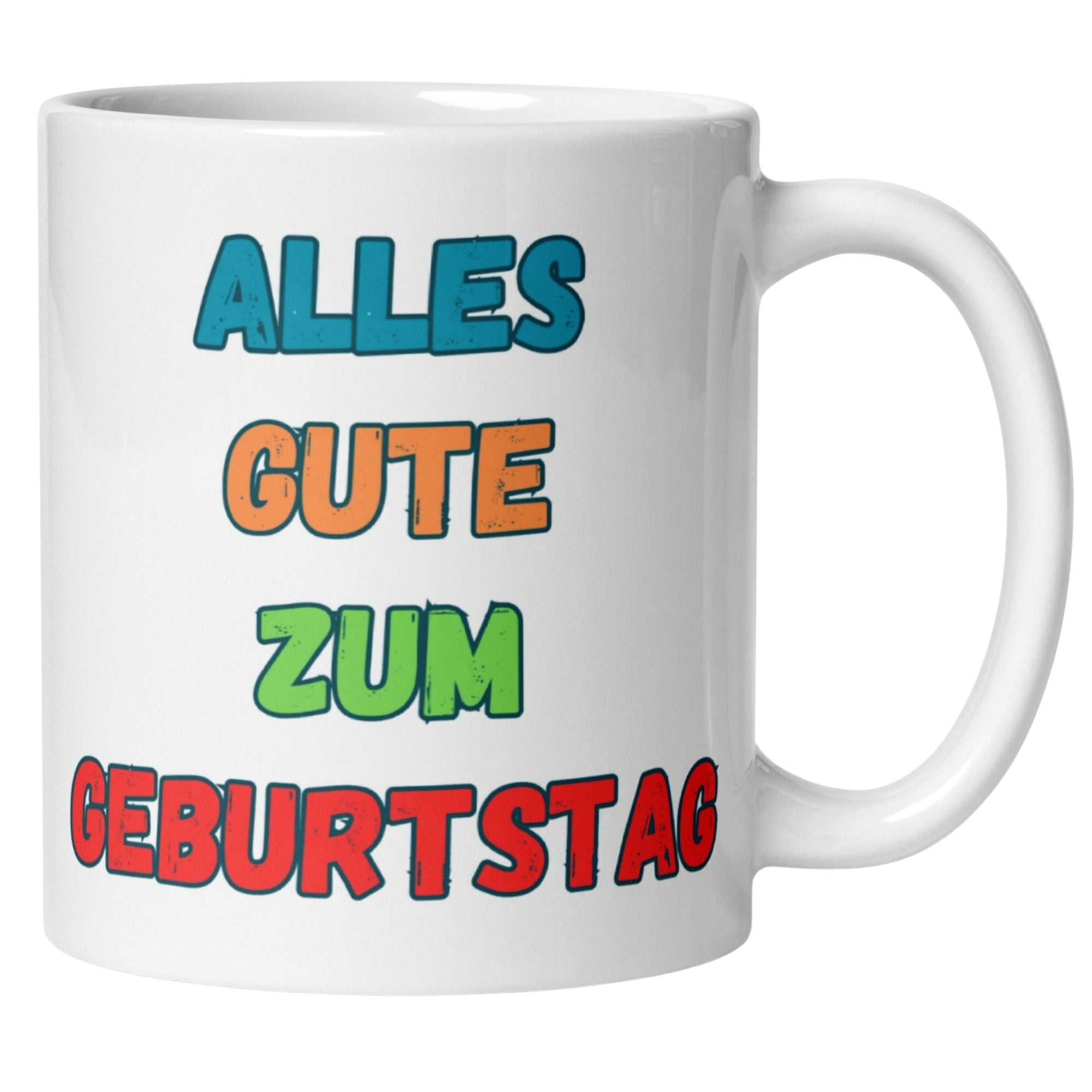 Momentals® Tasse Geburtstag | Bunt & Spruch | Alles gute zum Geburtstag