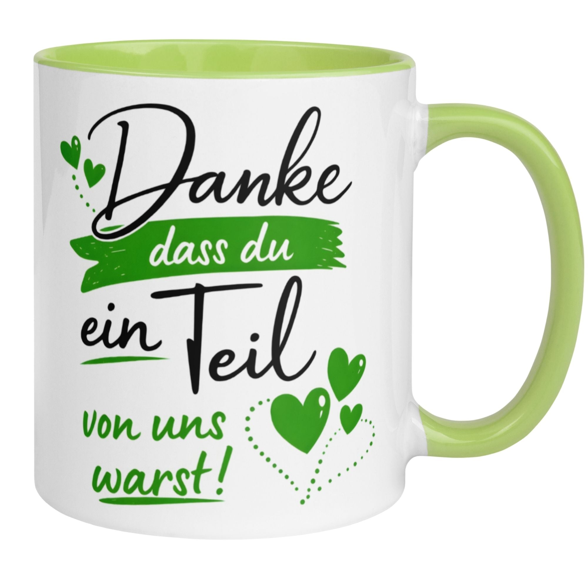 Abschied Tasse | Kollegin & Kollege | Danke dass du ein Teil von uns warst