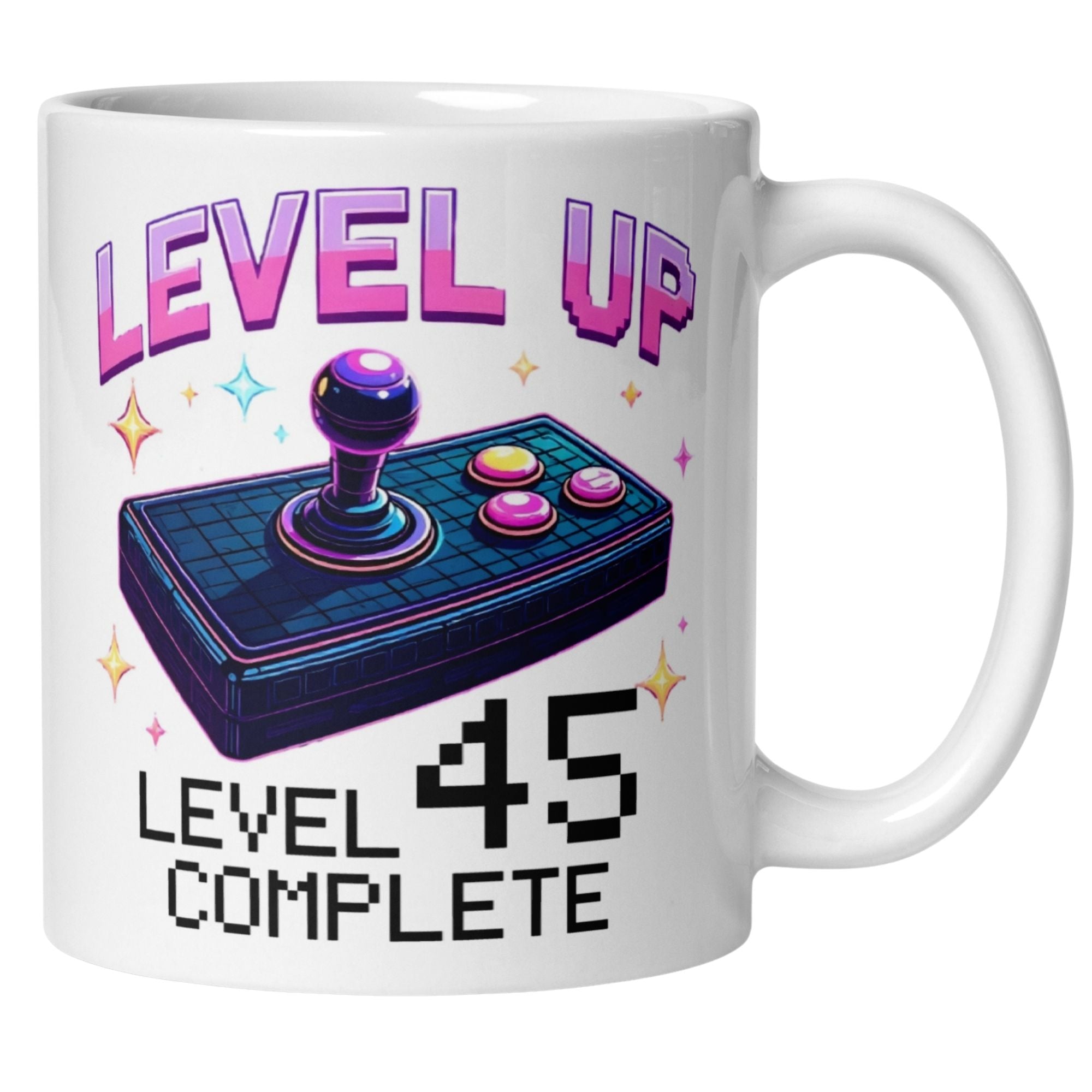 Momentals® Tasse 45. Geburtstag | Gamer & Spruch | Level UP - Level 45 Completed