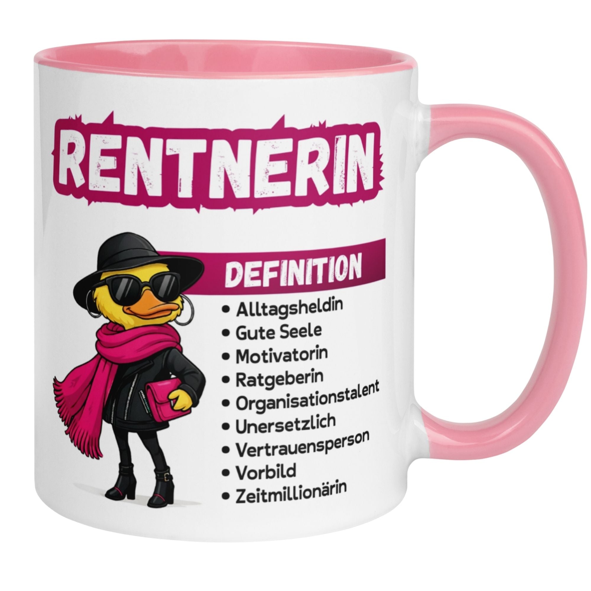 Tasse Rentnerin – „Definition einer Rentnerin“ – Geschenk Rente Frau