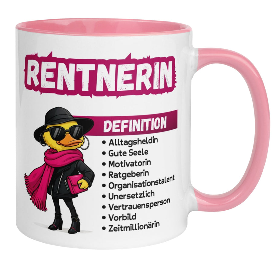 Tasse Rentnerin – „Definition einer Rentnerin“ – Geschenk Rente Frau