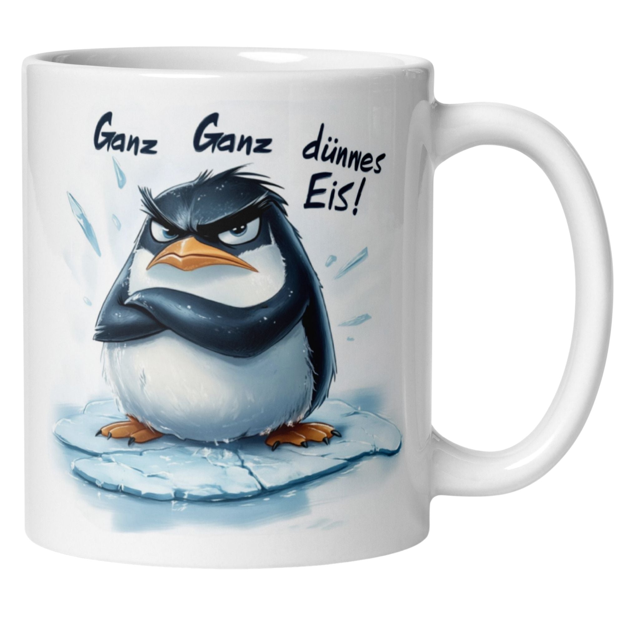 Momentals® Tasse | Pinguin & Spruch | Ganz Ganz dünnes Eis