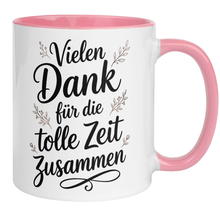 Tasse Abschied – „Vielen Dank für die tolle Zeit“ – Abschiedsgeschenk Kollegin