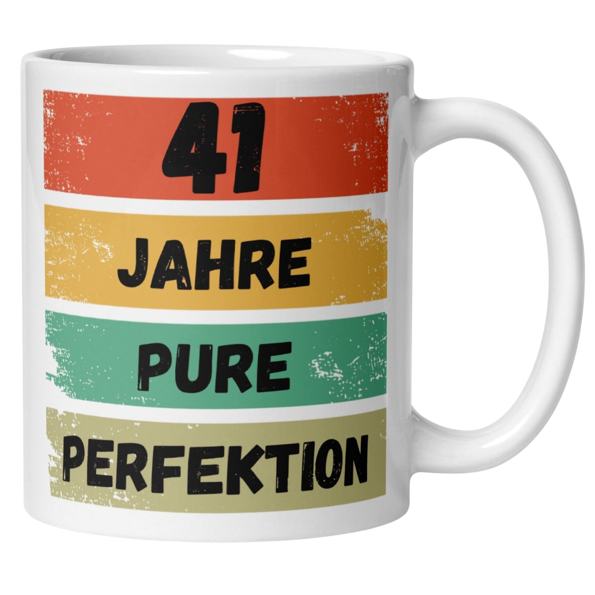 Momentals® Tasse 41. Geburtstag | Vintage & Spruch | 41 Jahre Pure Perfektion • Momentals