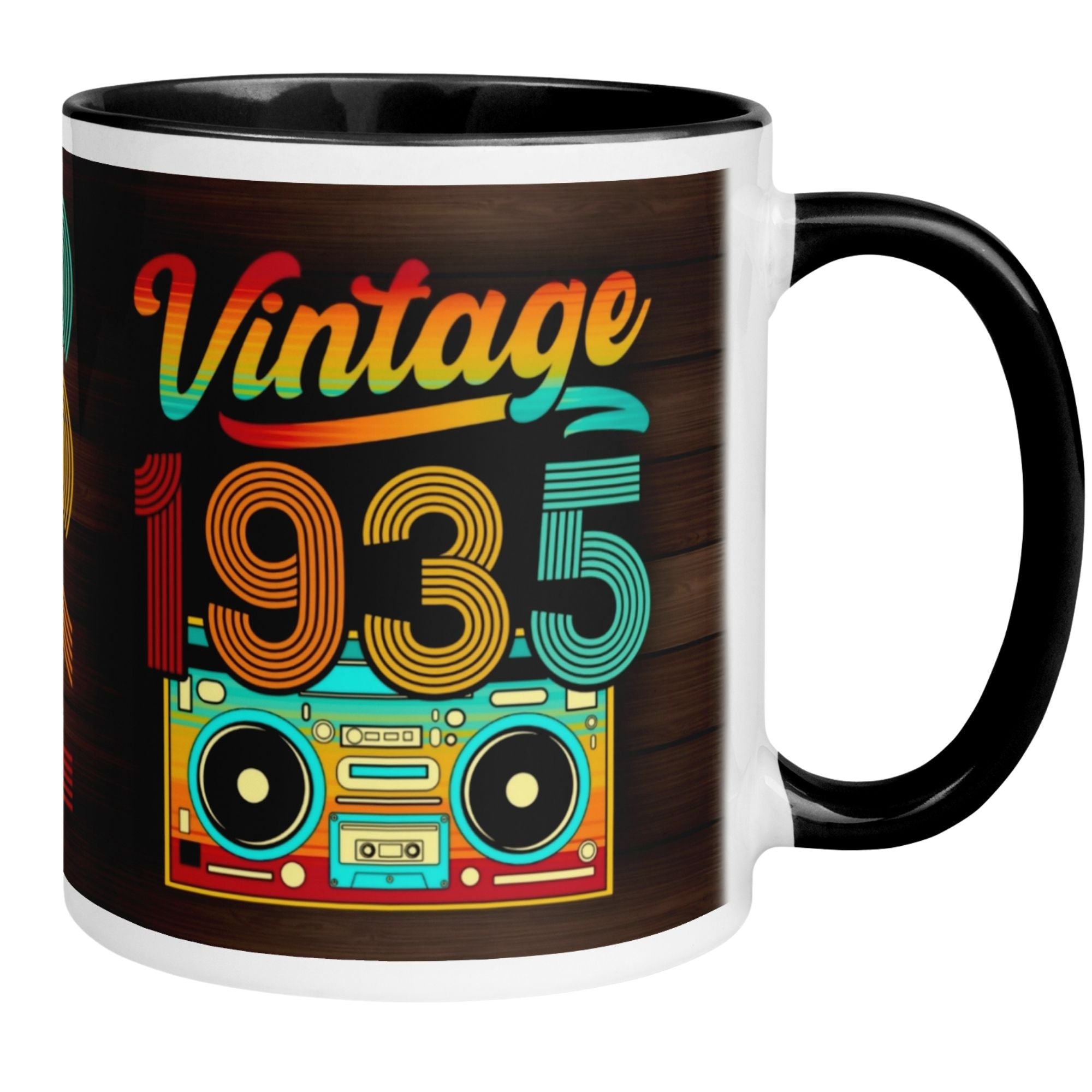 Momentals® Tasse 90. Geburtstag | Retro & Zahl | Vintage 1935