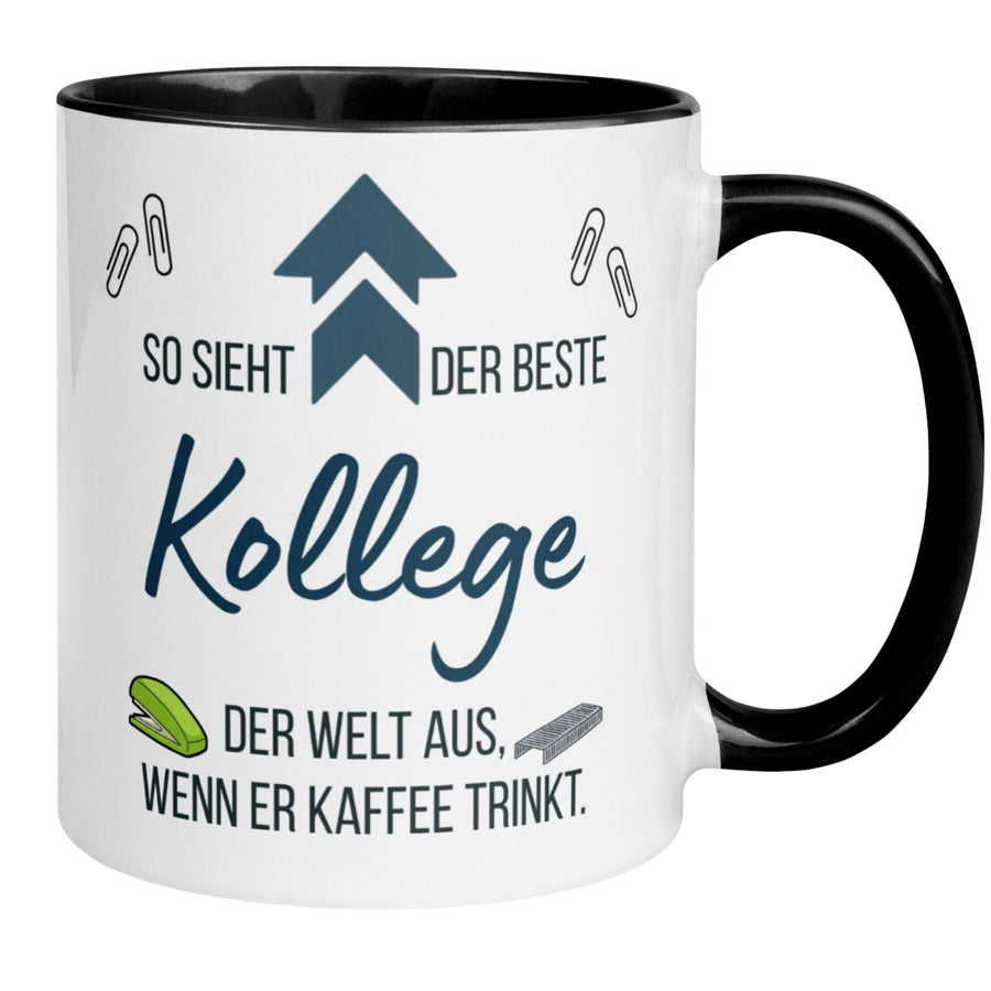 Tasse Kollege | Pfeil & Spruch | So sieht der beste Kollege aus wenn er Kaffee trinkt