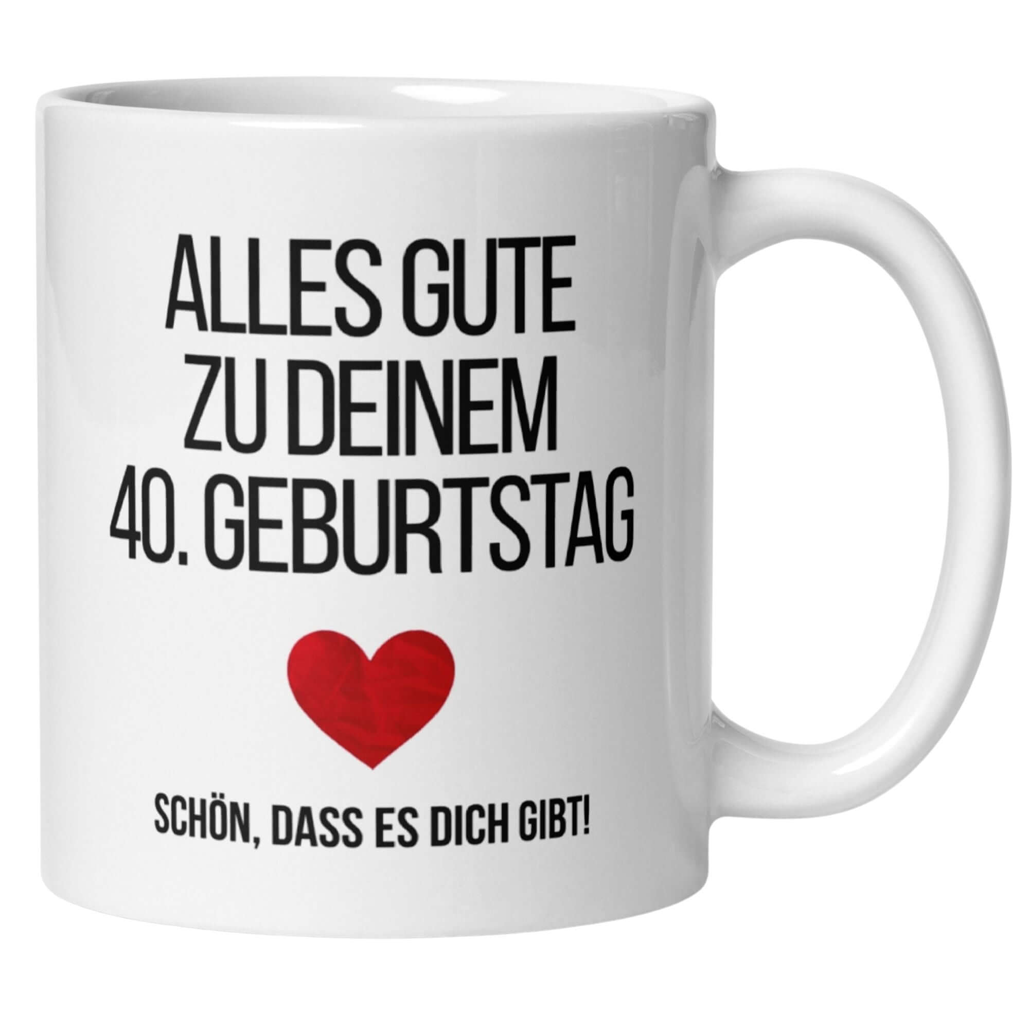 Momentals® Tasse 40. Geburtstag | Modern & Spruch | Alles Gute zum Geburtstag