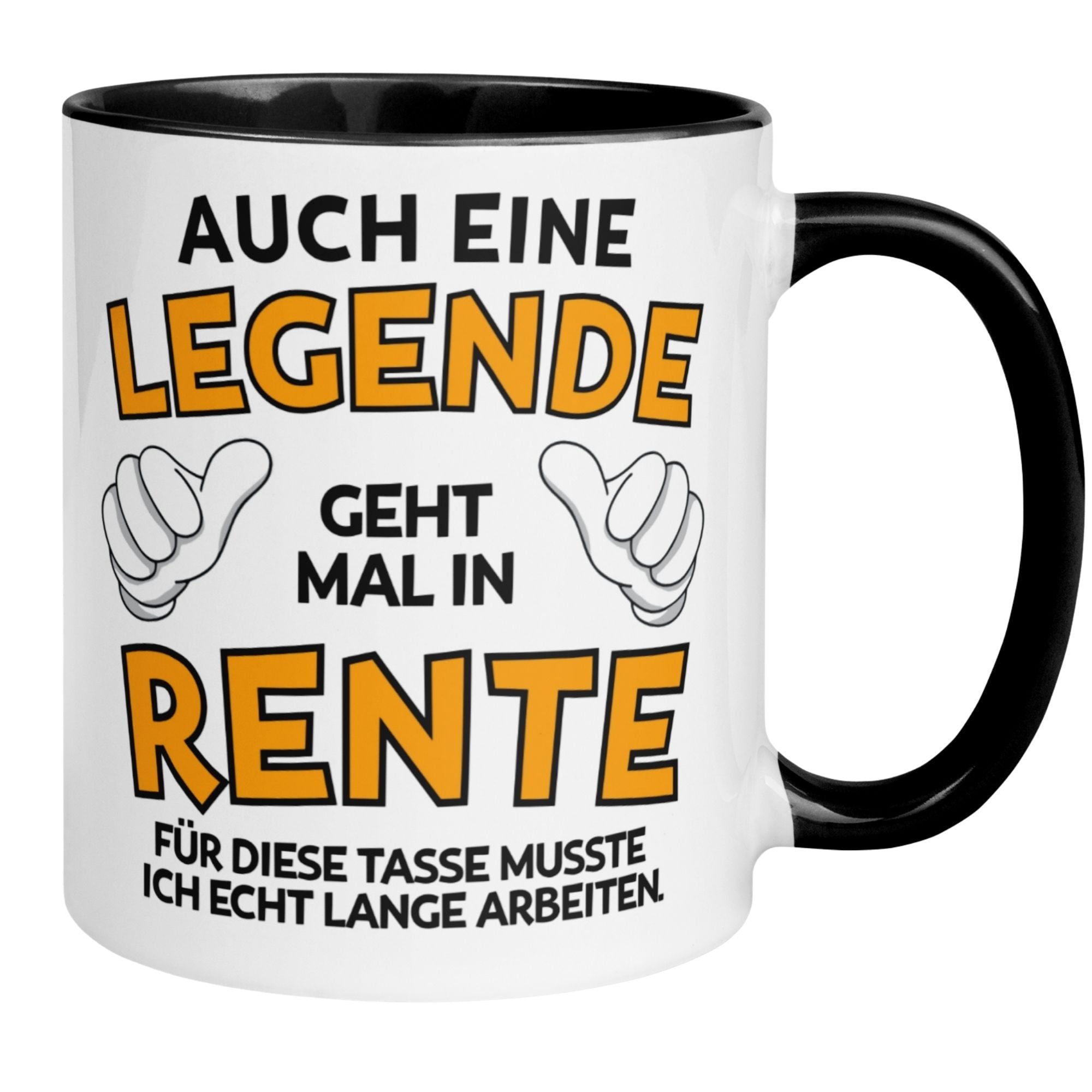 Tasse Rentner – „Auch eine Legende geht mal in Rente“ – Geschenk Rente Mann