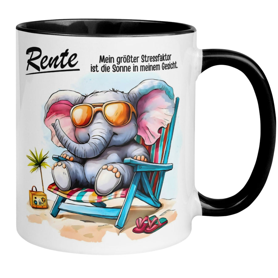 Rente Tasse | Rente - Mein größter Stressfaktor ist die Sonne in meinem Gesicht.
