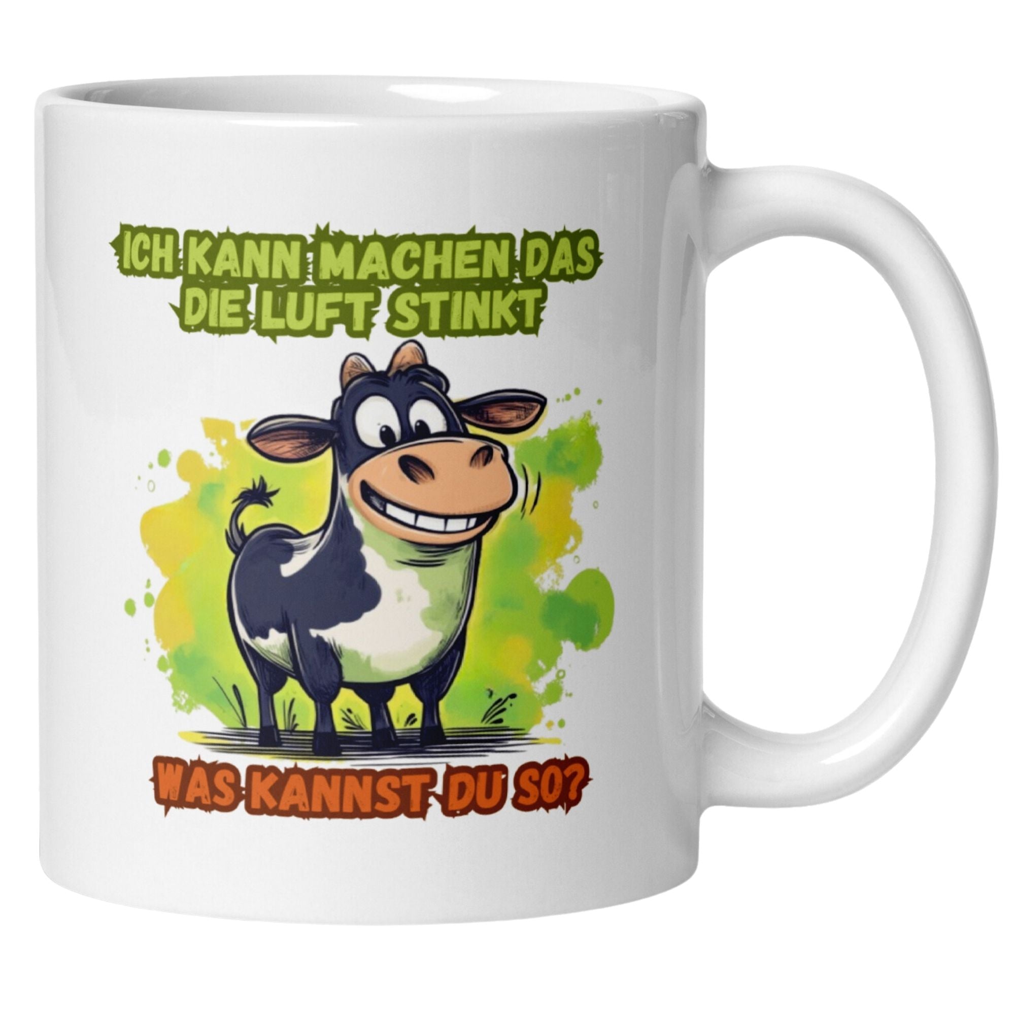 Momentals® Tasse | Kuh & Spruch | Ich kann machen dass die Luft stinkt - was kannst du so • Momentals