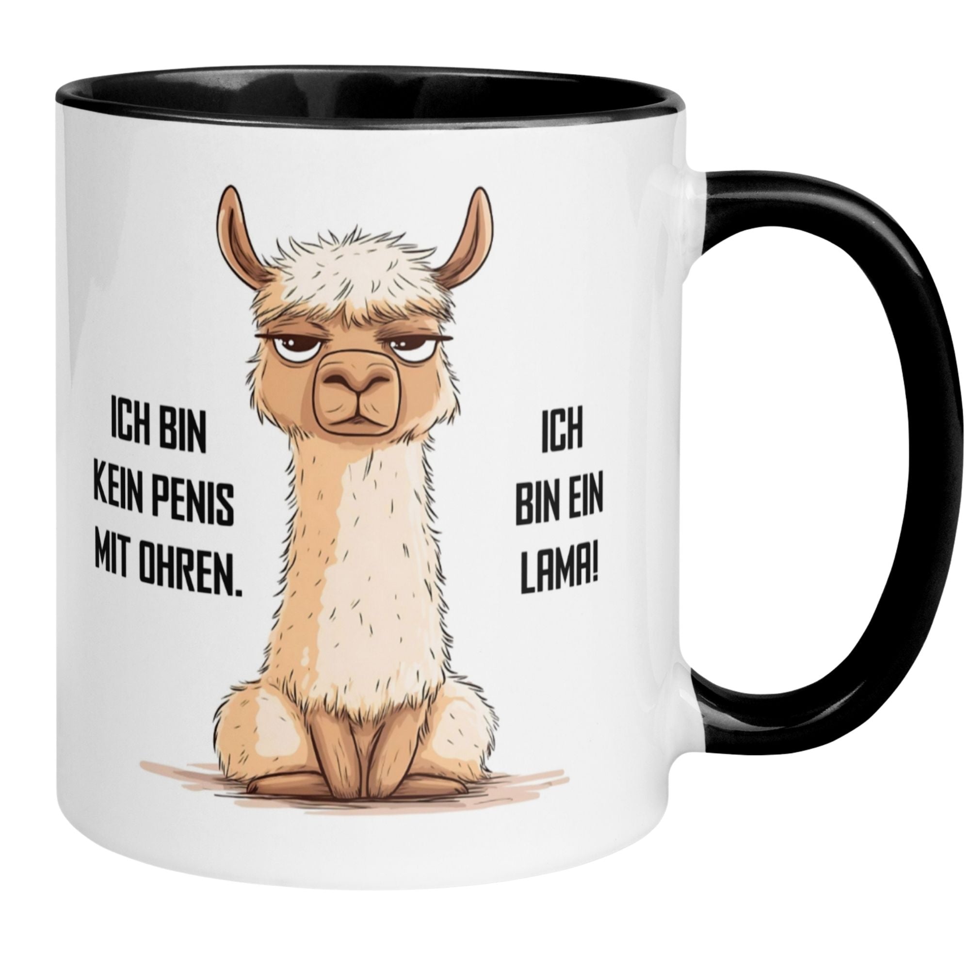 Momentals® Tasse | Lama & Spruch | Ich bin kein Penis - Ich bin ein Lama