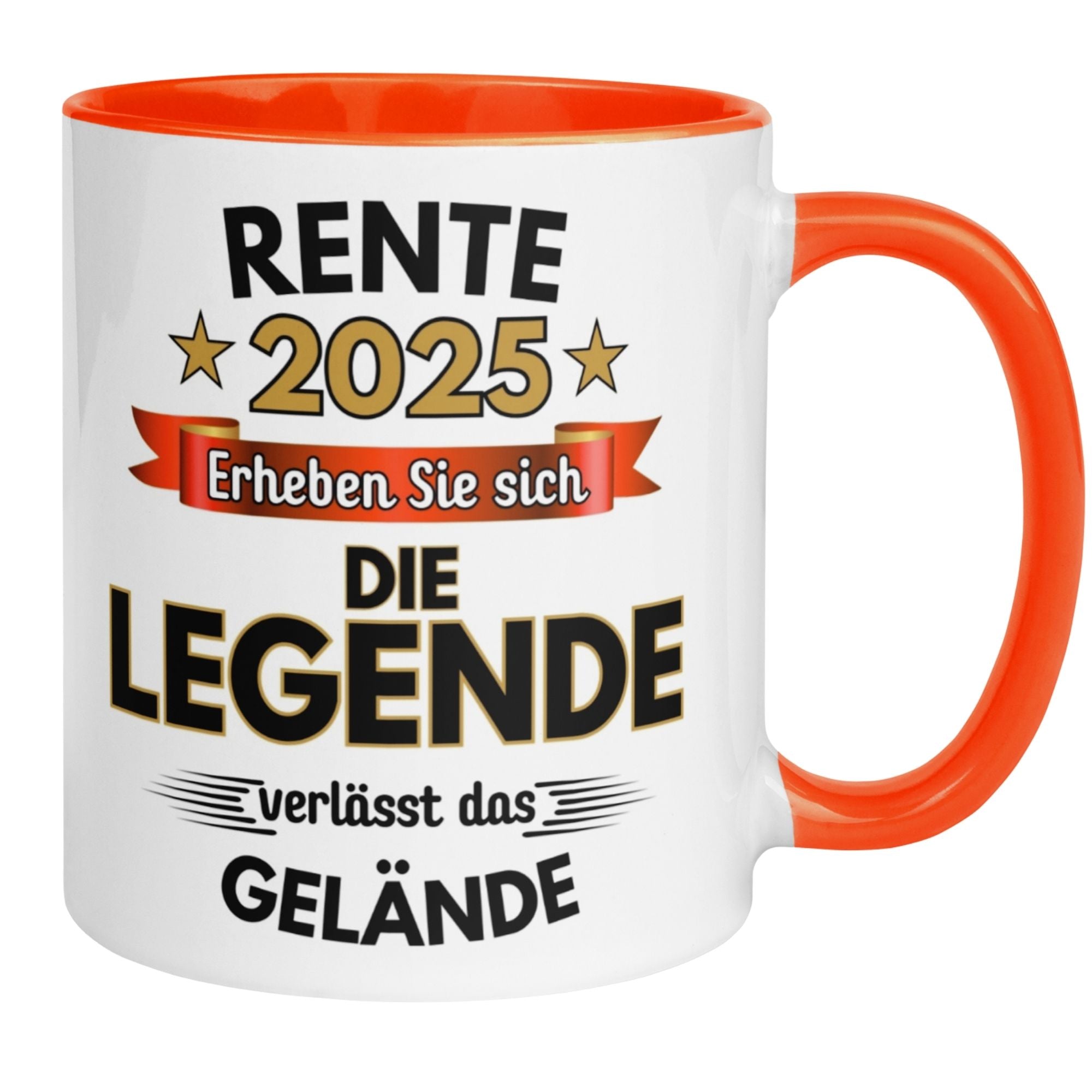 Tasse Rente | Pension & Renteneintritt | Rente 2025 - Die Legende verlässt das Gelände