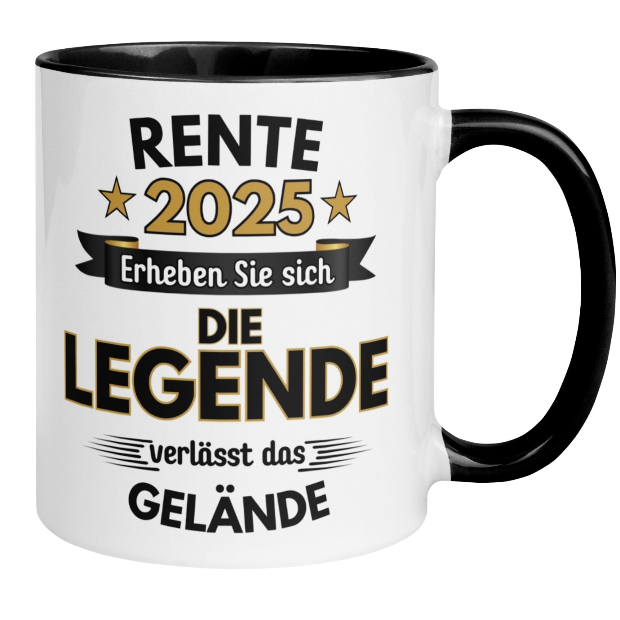 Tasse Rente | Pension & Renteneintritt | Rente 2025 - Die Legende verlässt das Gelände