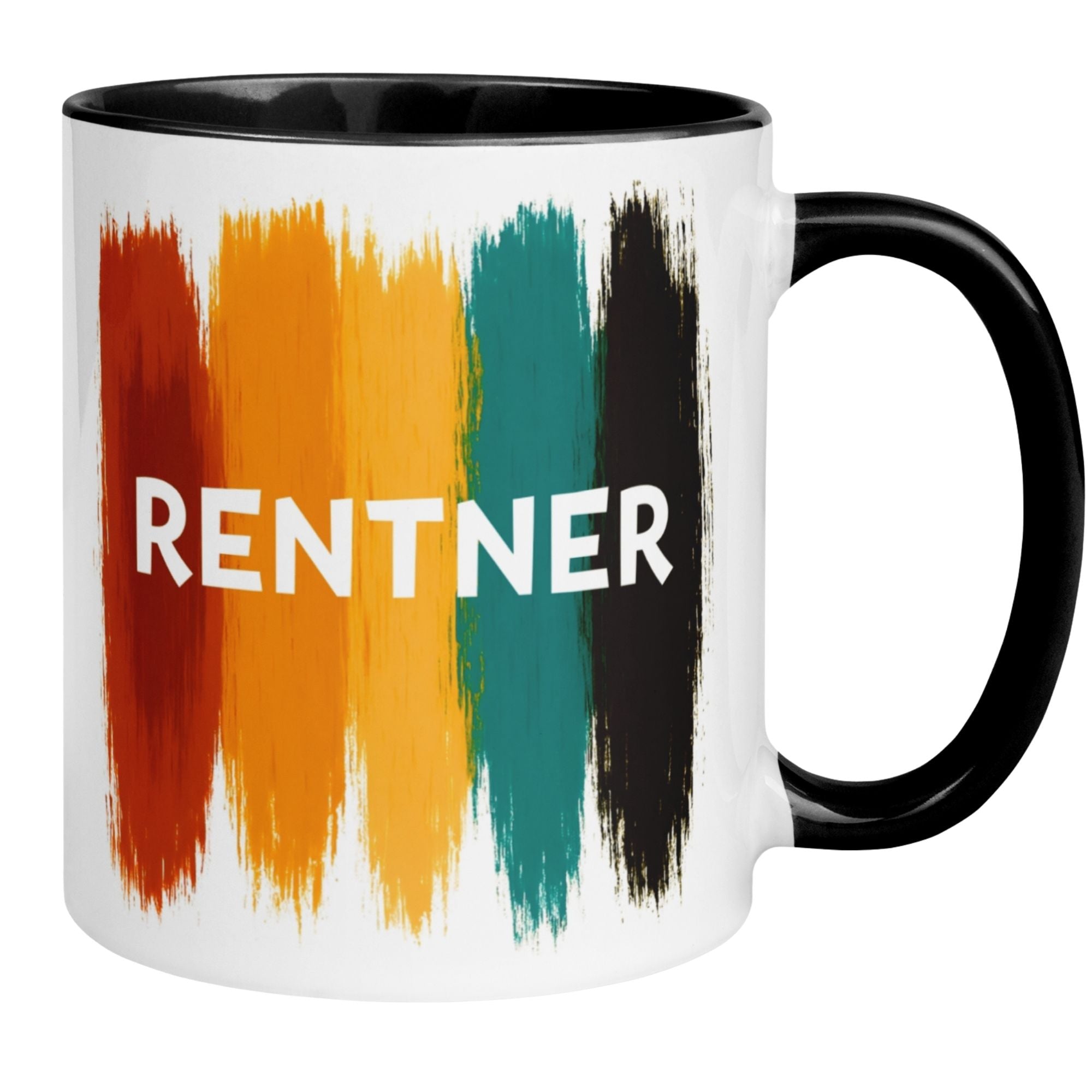 Rentner Tasse | Farbenfroher Rentner Schriftzug