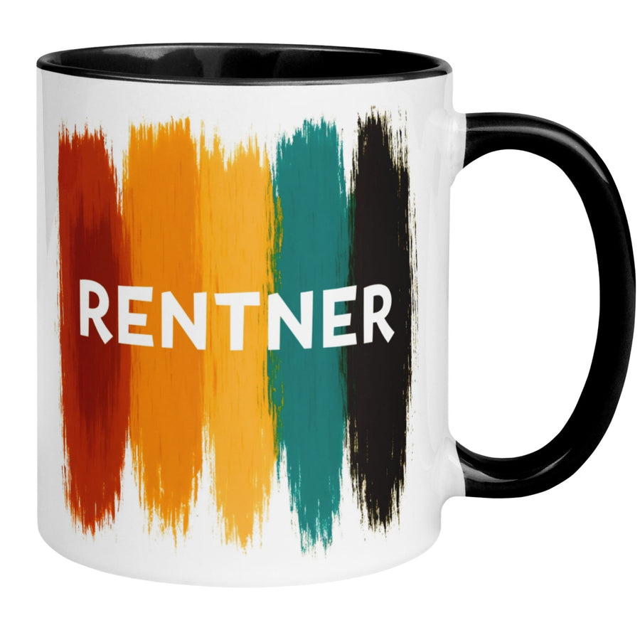 Rentner Tasse | Farbenfroher Rentner Schriftzug