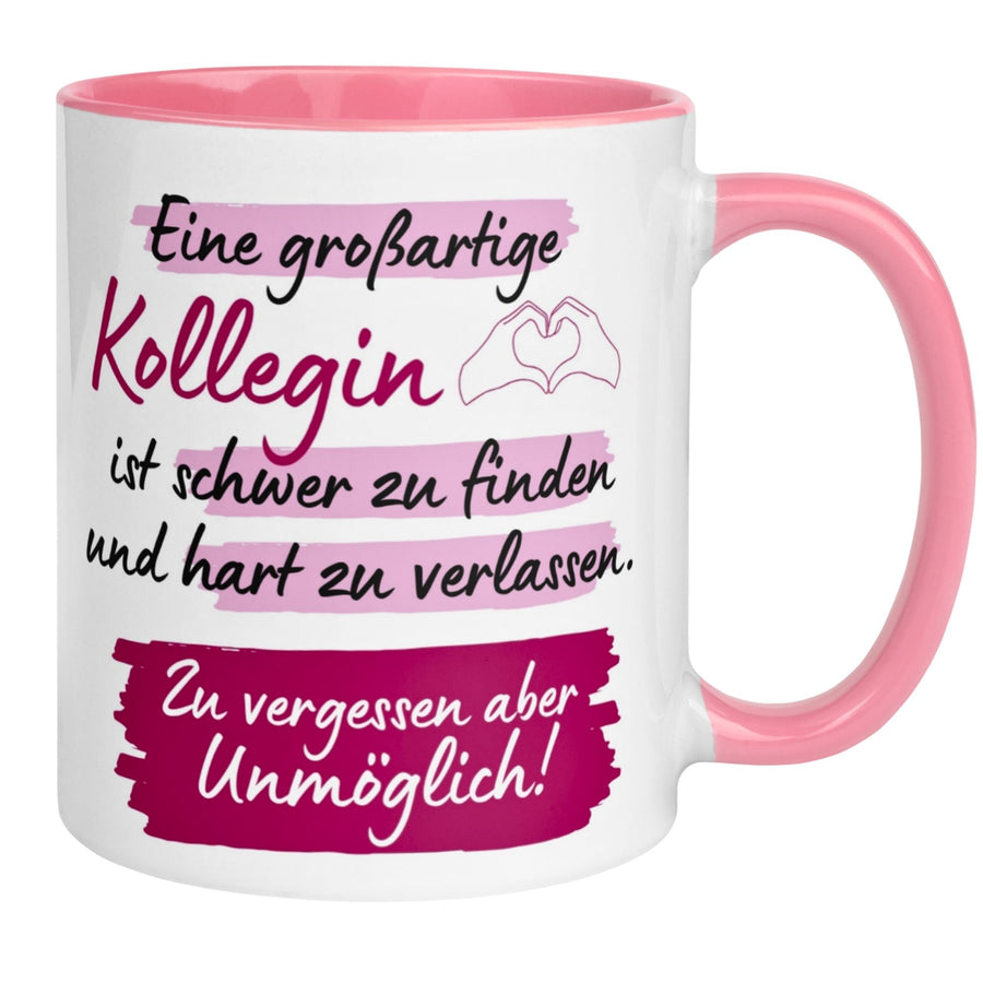 Tasse Kollegin – „Eine großartige Kollegin ist schwer zu finden“ – Abschiedsgeschenk