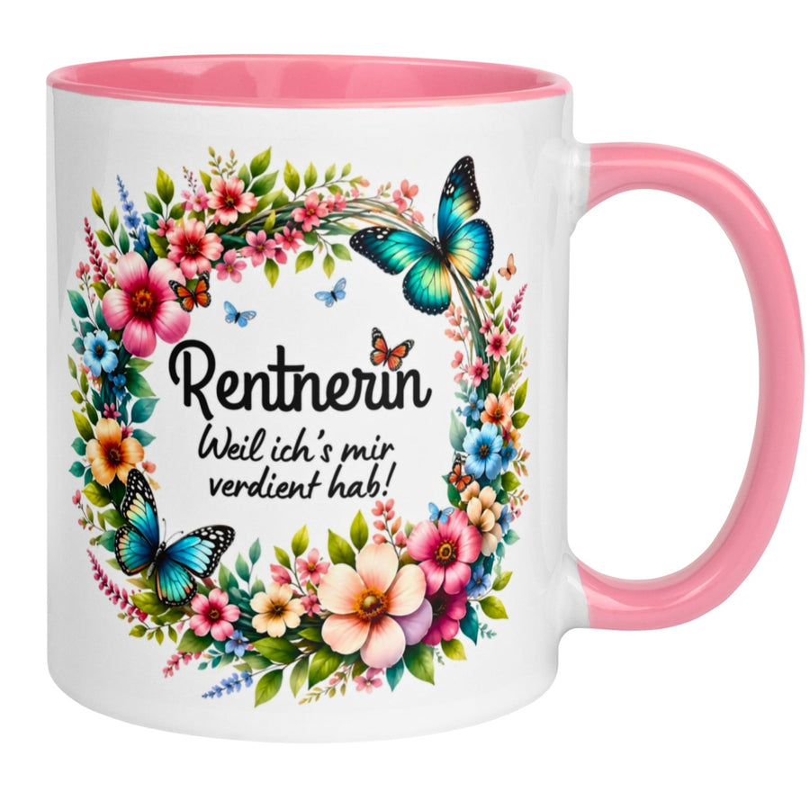 Tasse Rentnerin – „Weil ich's mir verdient hab“ – Geschenk Rente Frau