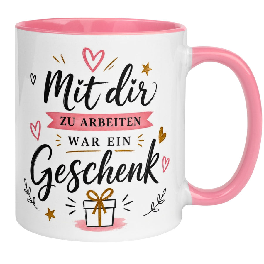 Tasse Kollegin – „Mit dir zu arbeiten war ein Geschenk“ – Abschiedsgeschenk