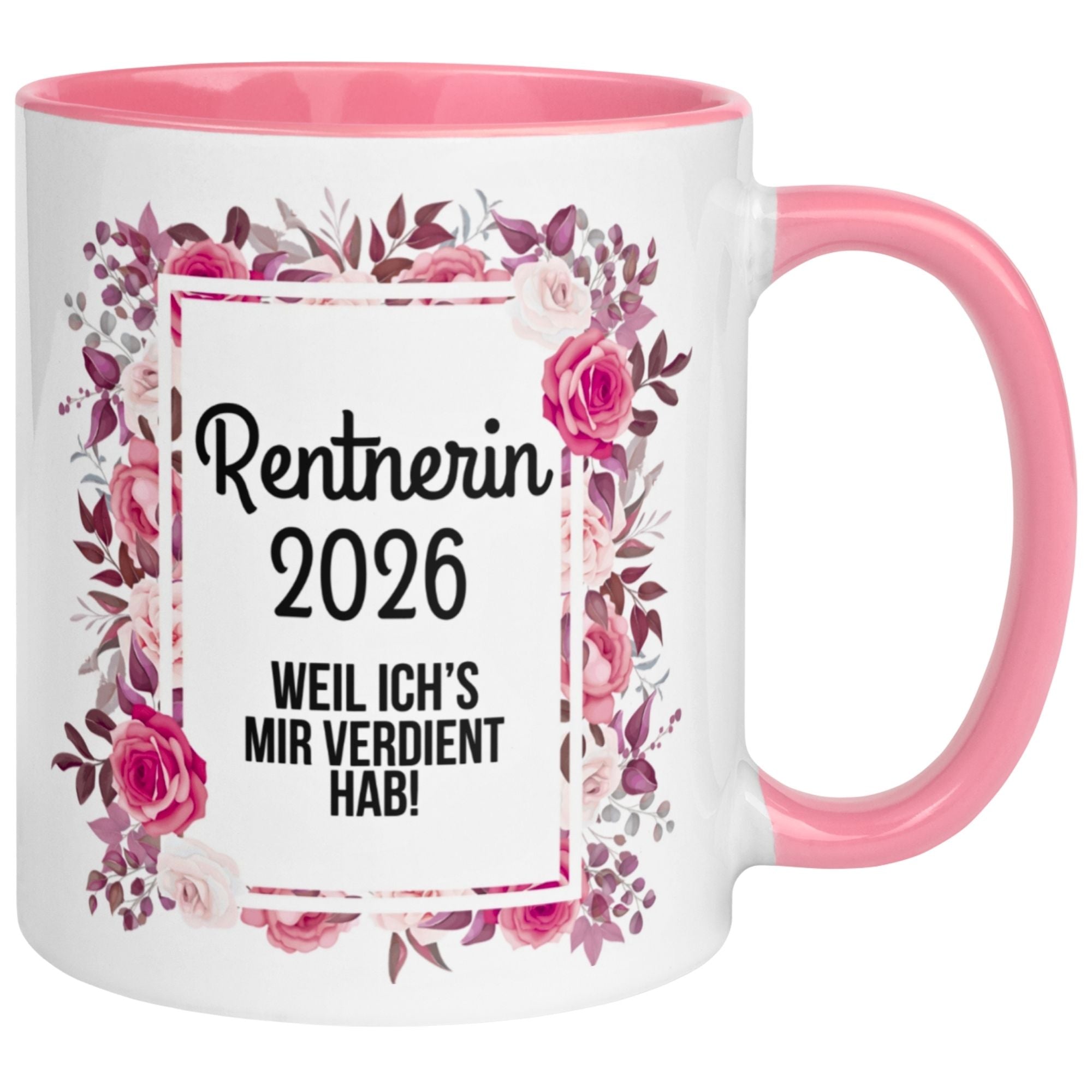 Tasse Rente Frau – „Rentnerin 2026 – Weil ich’s mir verdient hab“ – Geschenk Renteneintritt