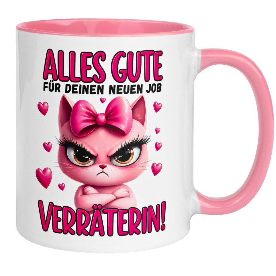 Tasse Abschied – „Alles Gute - Verräterin“ – Abschiedsgeschenk Kollegin