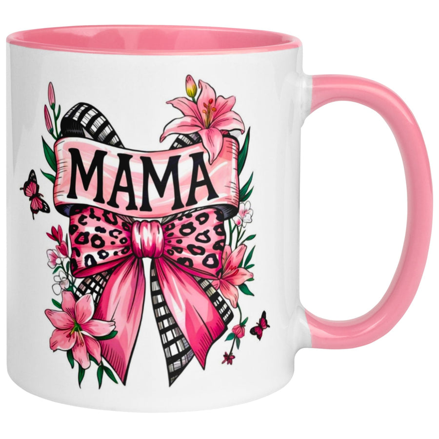 Tasse Mama – „Schmetterling & Schleife“ – Beste Mama Geschenk Becher für Weihnachten