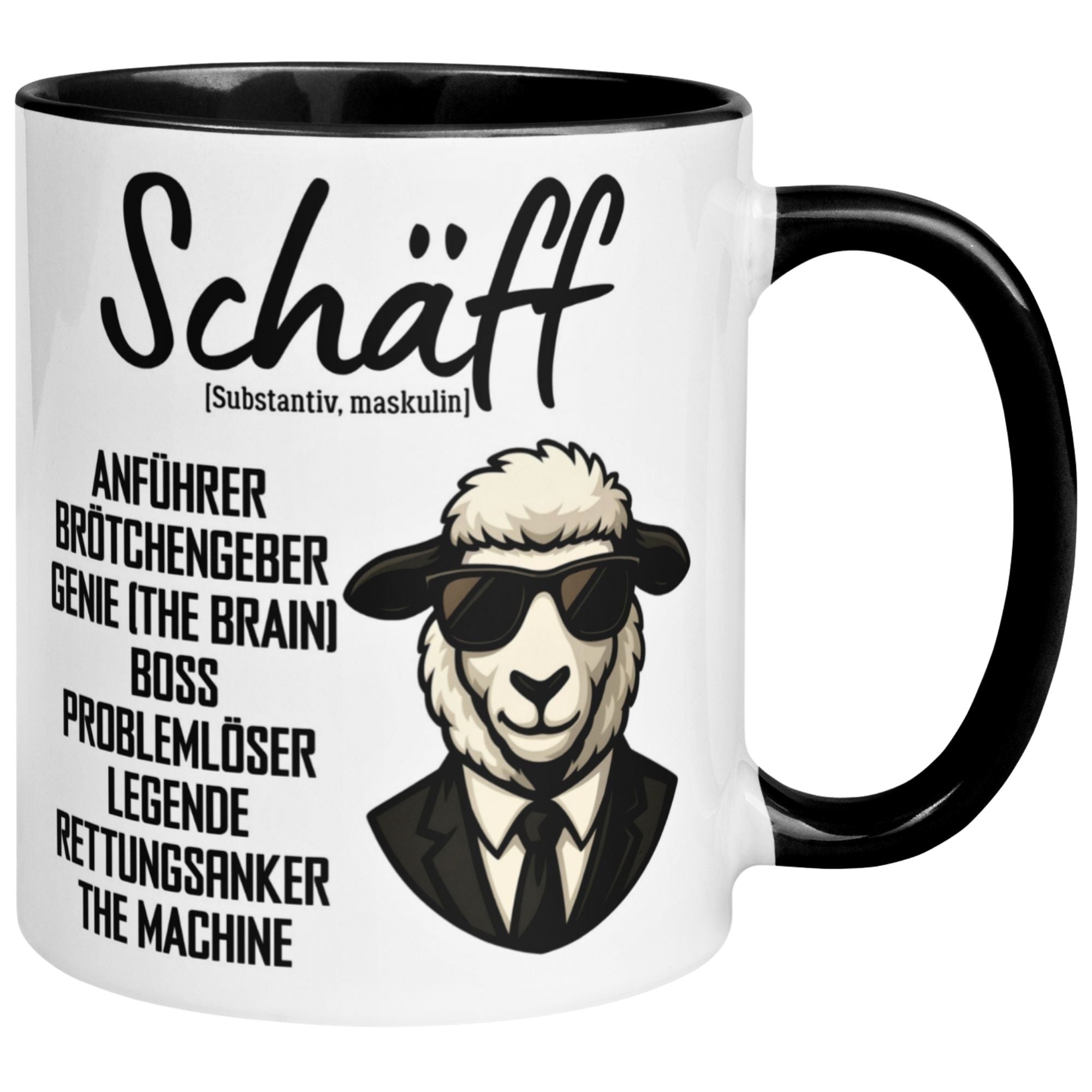 Tasse Chef – „Schäff - Legende und Rettungsanker“ – Geschenk Bester Chef