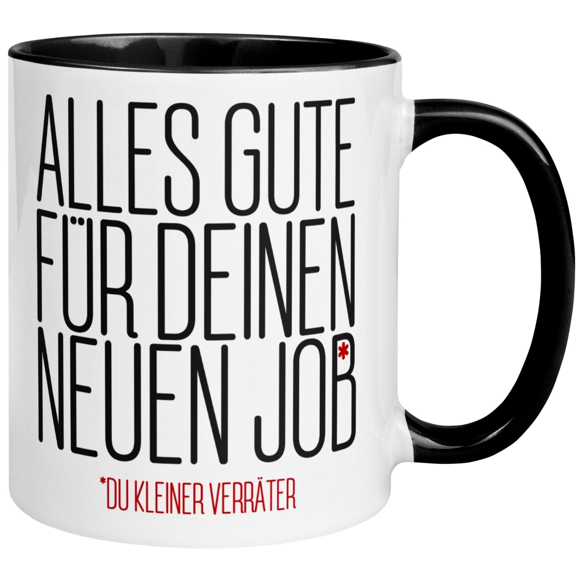 Tasse Abschied – „Alles gute für deinen neuen Job“ – Abschiedsgeschenk Kollegen/Kollegin