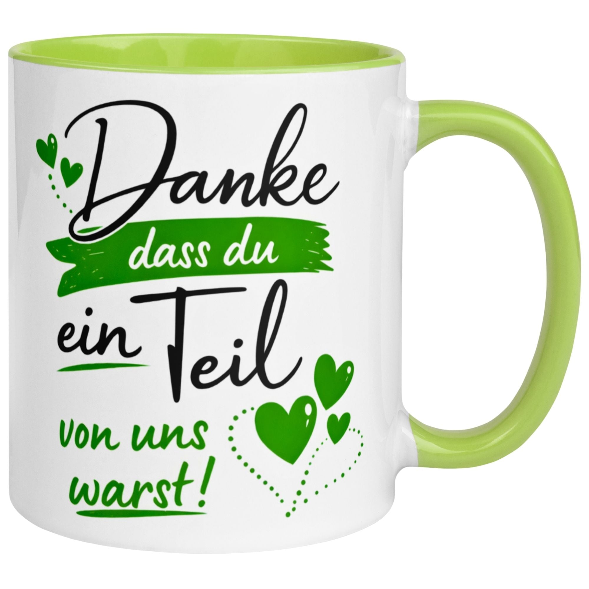 Tasse Abschied – „Ein Teil von uns warst“ – Abschiedsgeschenk für Kollegin Kollegen