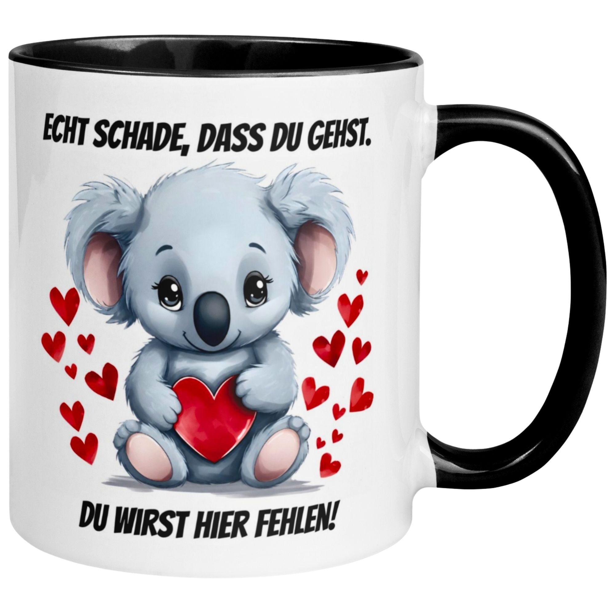 Tasse Abschied – „Echt schade dass du gehst“ – Abschiedsgeschenk Kollegin