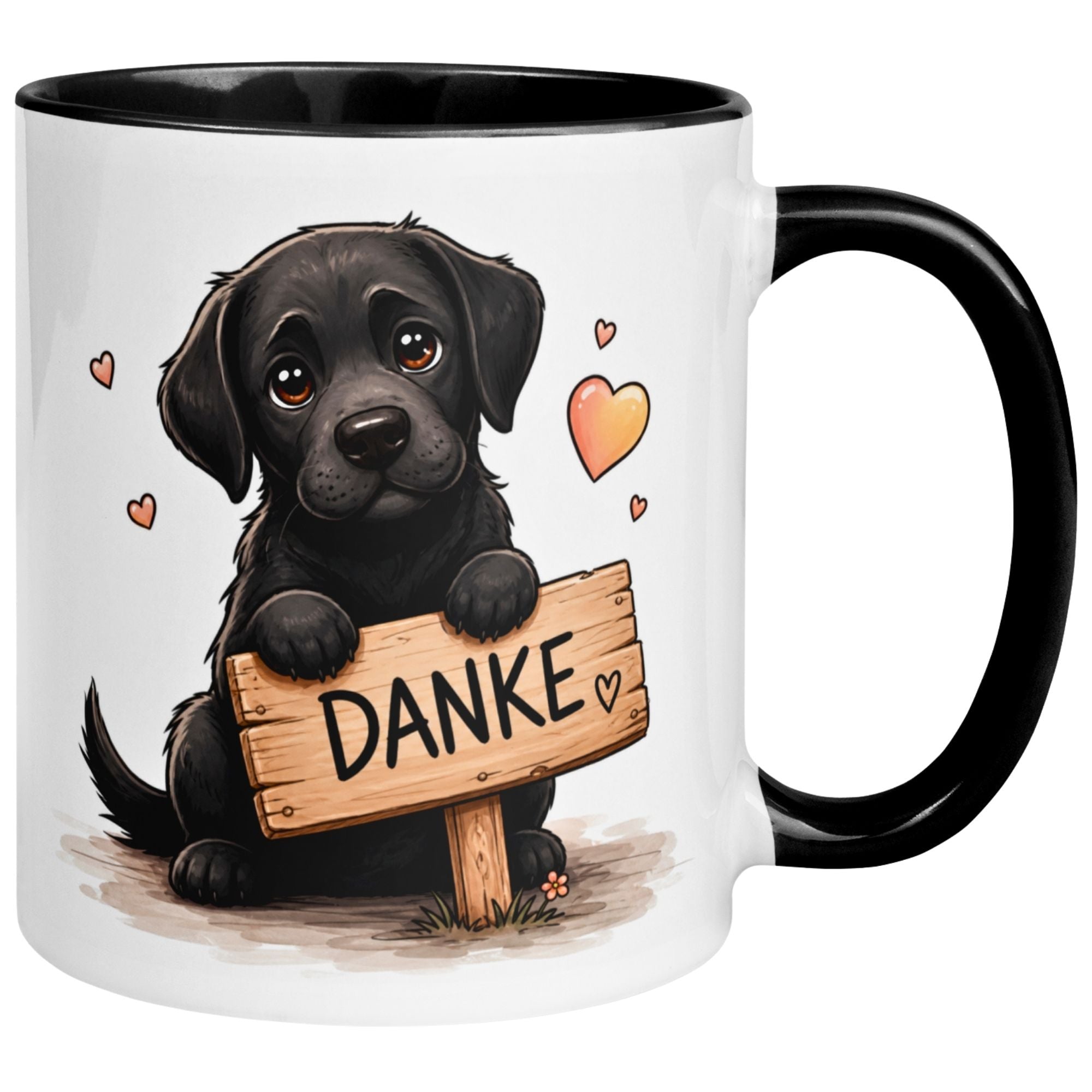Tasse Danke – „Danke mit Herz und Pfote“ – Dankeschön Geschenke Becher