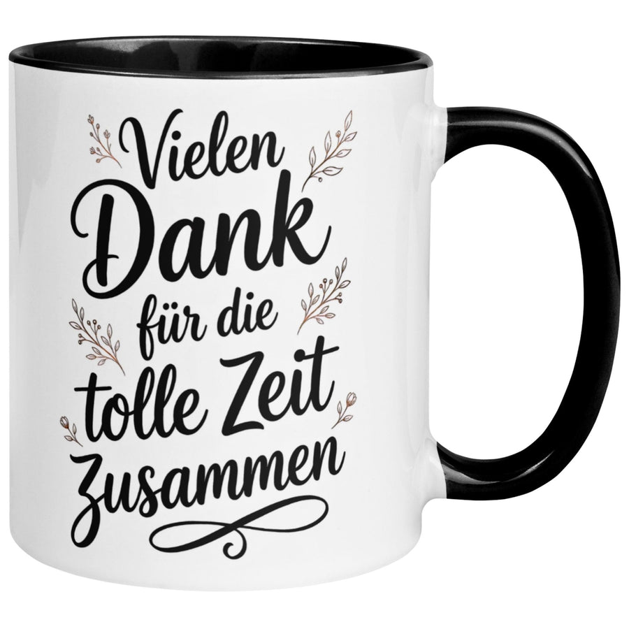 Tasse Abschied – „Vielen Dank für die tolle Zeit zusammen“ – Abschiedsgeschenk Kollege