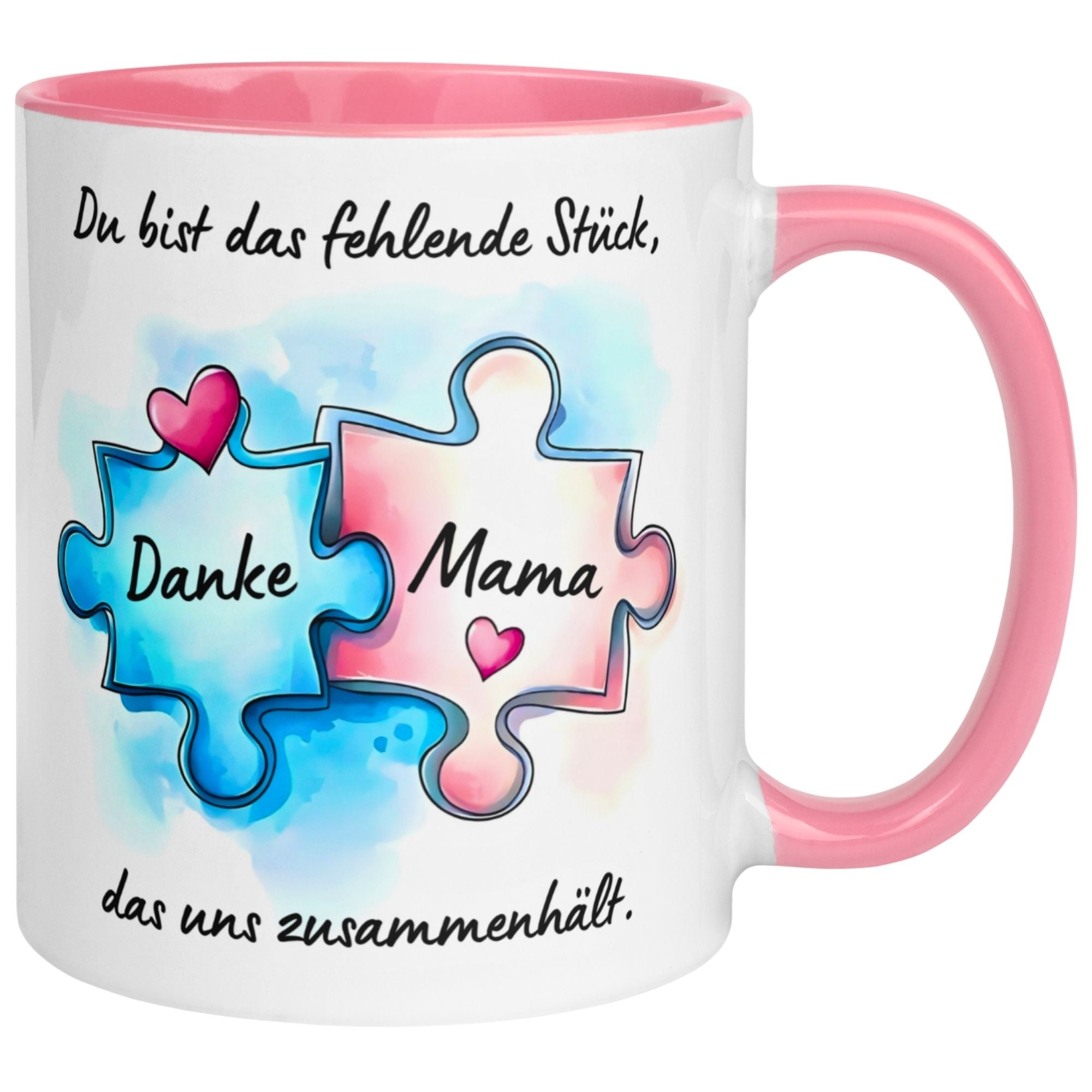 Tasse Mama – „Du hältst uns zusammen“ – Beste Mama Geschenk Becher Geburtstag